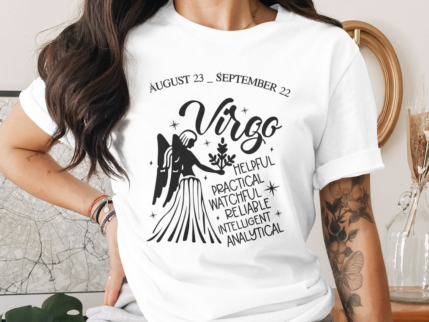 Virgo Zodiac Sign Astrology Traits Graphic T-Shirt