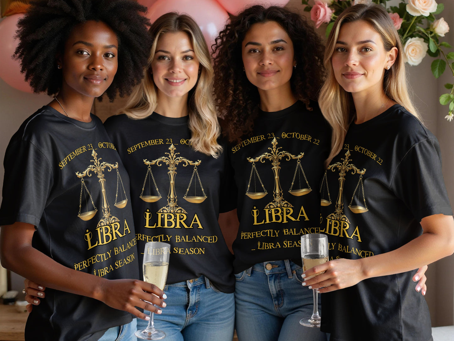 Perfectly Balanced Libra Season T-Shirt for September October