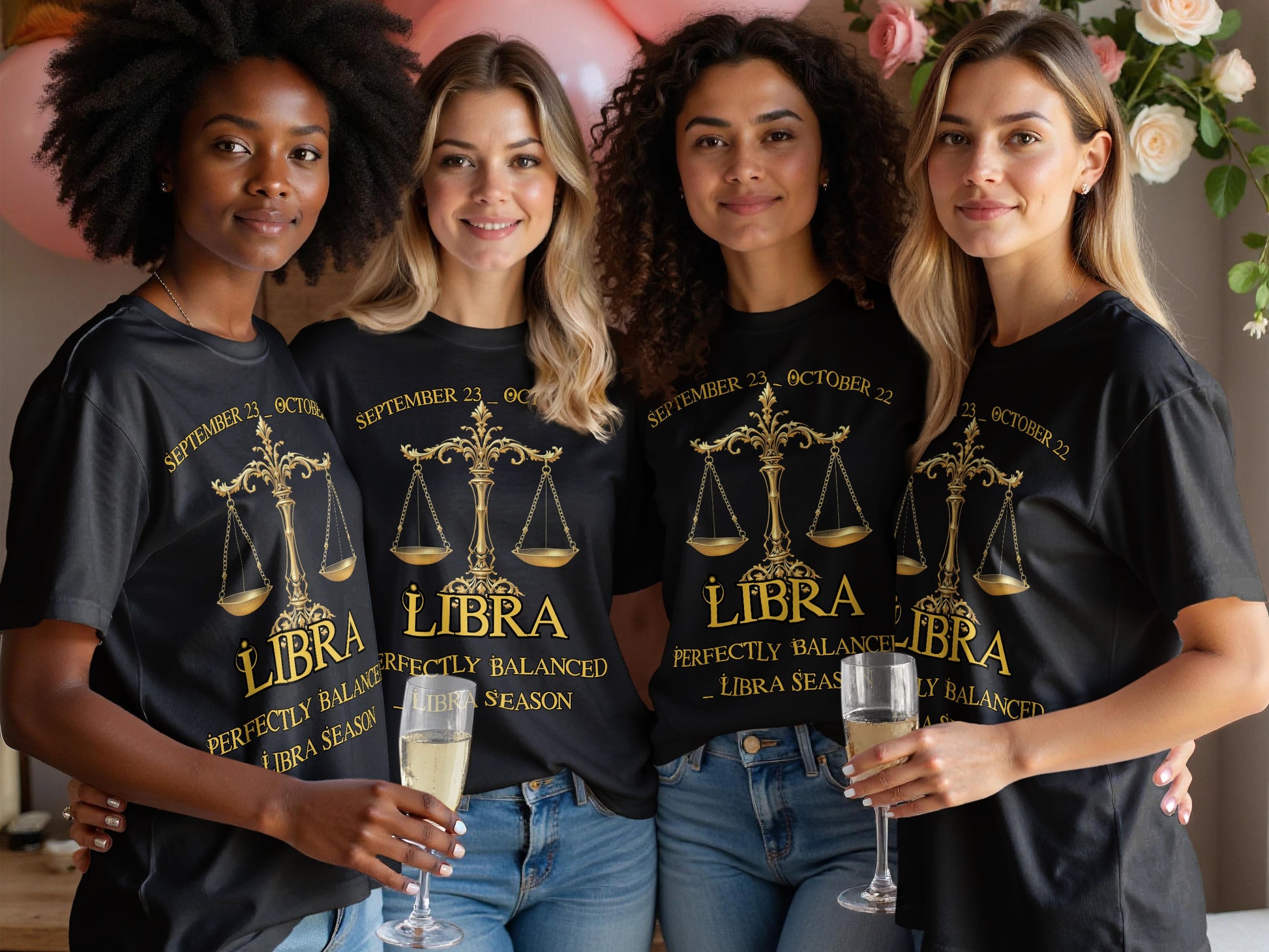 Perfectly Balanced Libra Season T-Shirt for September October