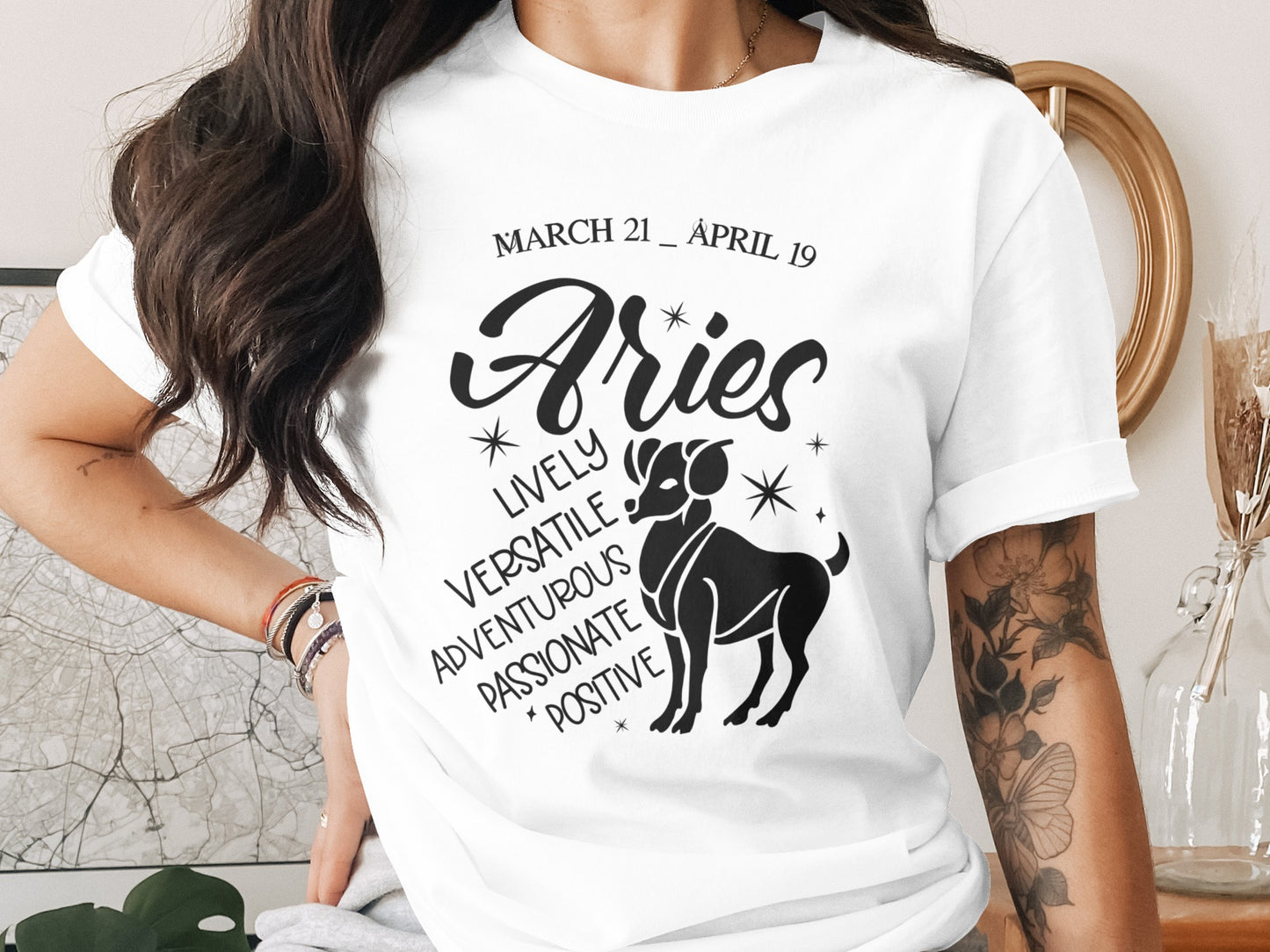 Aries Astrology Zodiac Sign Birthday T-Shirt Gift