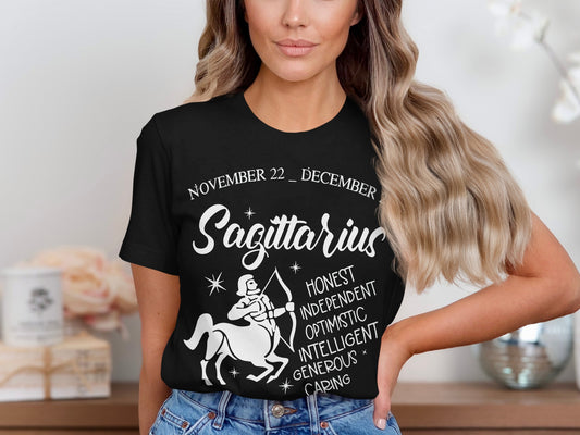 Sagittarius Honest Independent Optimistic T-shirt