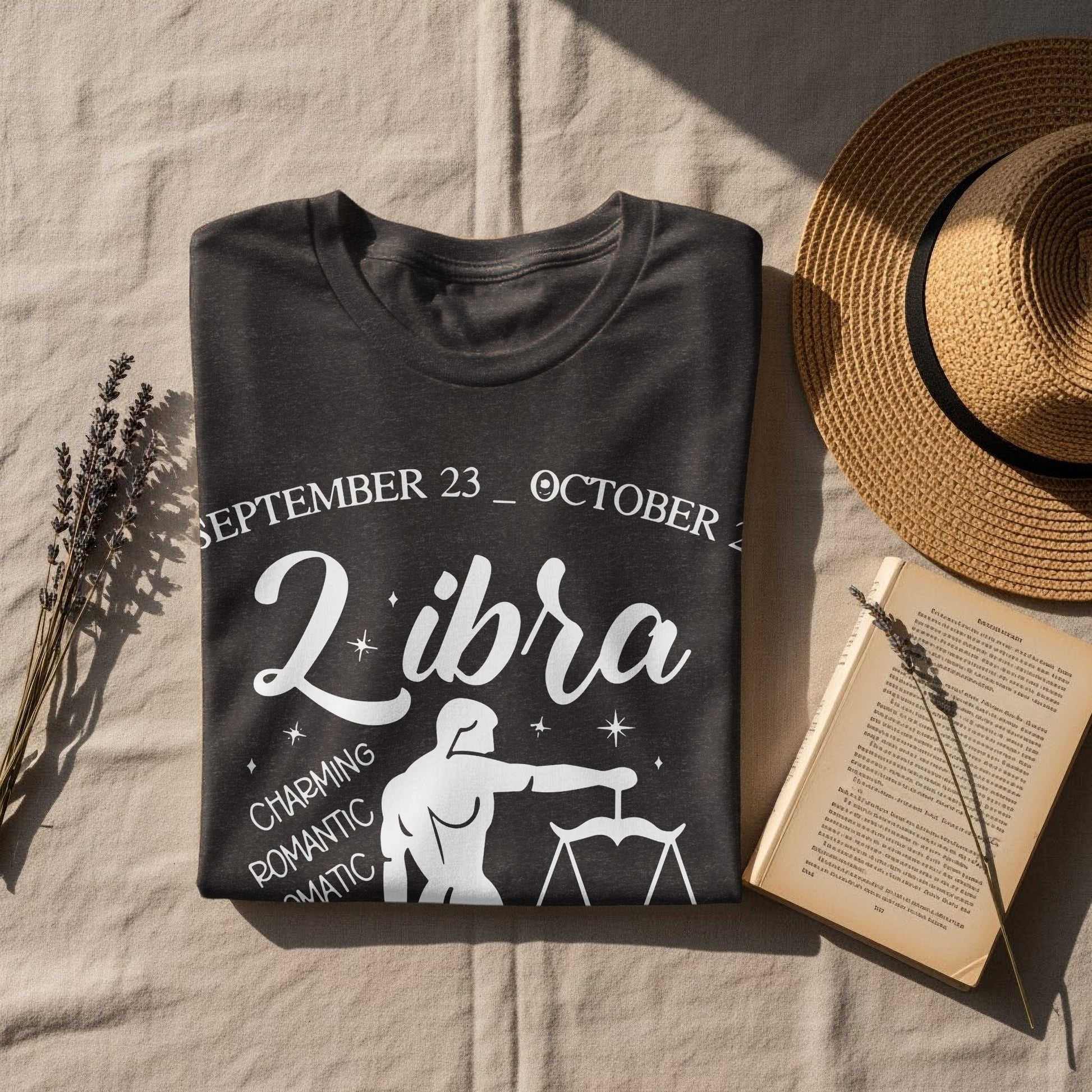 Charming Libra Zodiac Sign T-Shirt for Astrology Lovers