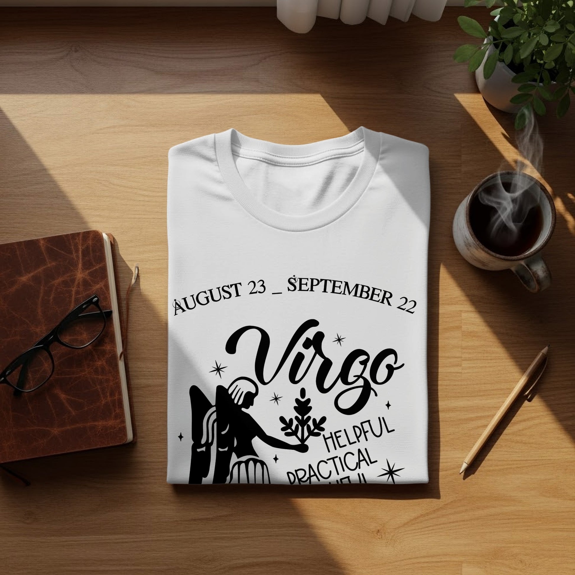 Virgo Zodiac Sign Graphic T-Shirt August 23 to September 22