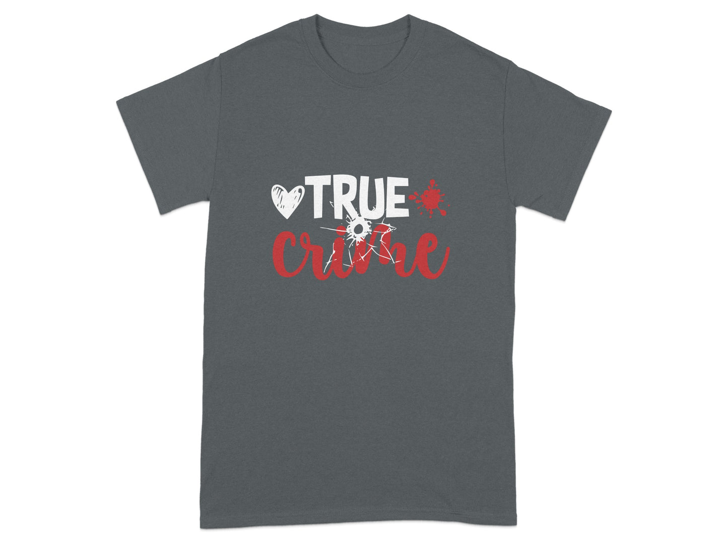 True Crime Heart Bullet Hole Splatter Design product type