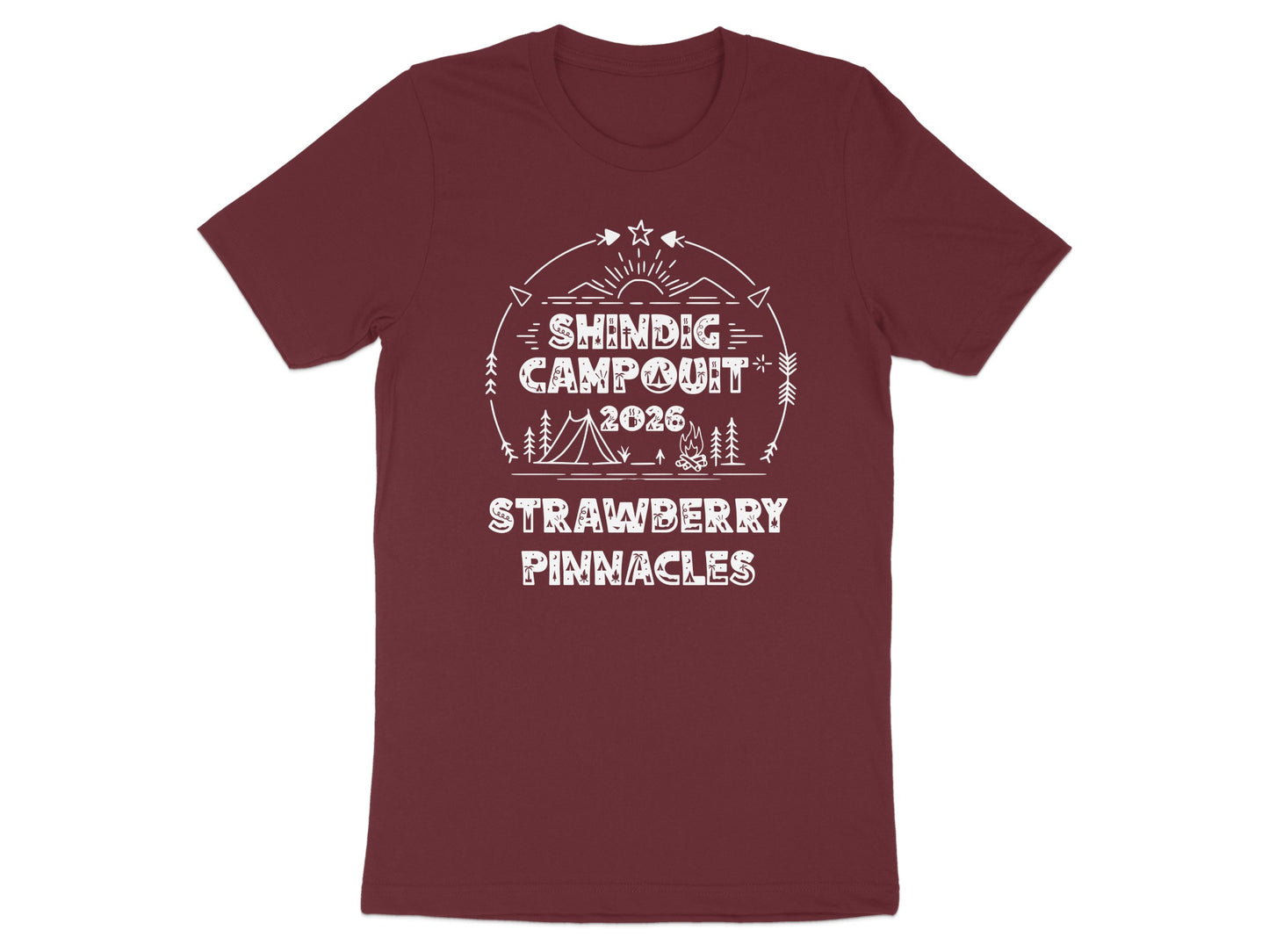 Shindig Campout 2026 Strawberry Pinnacles T-Shirt