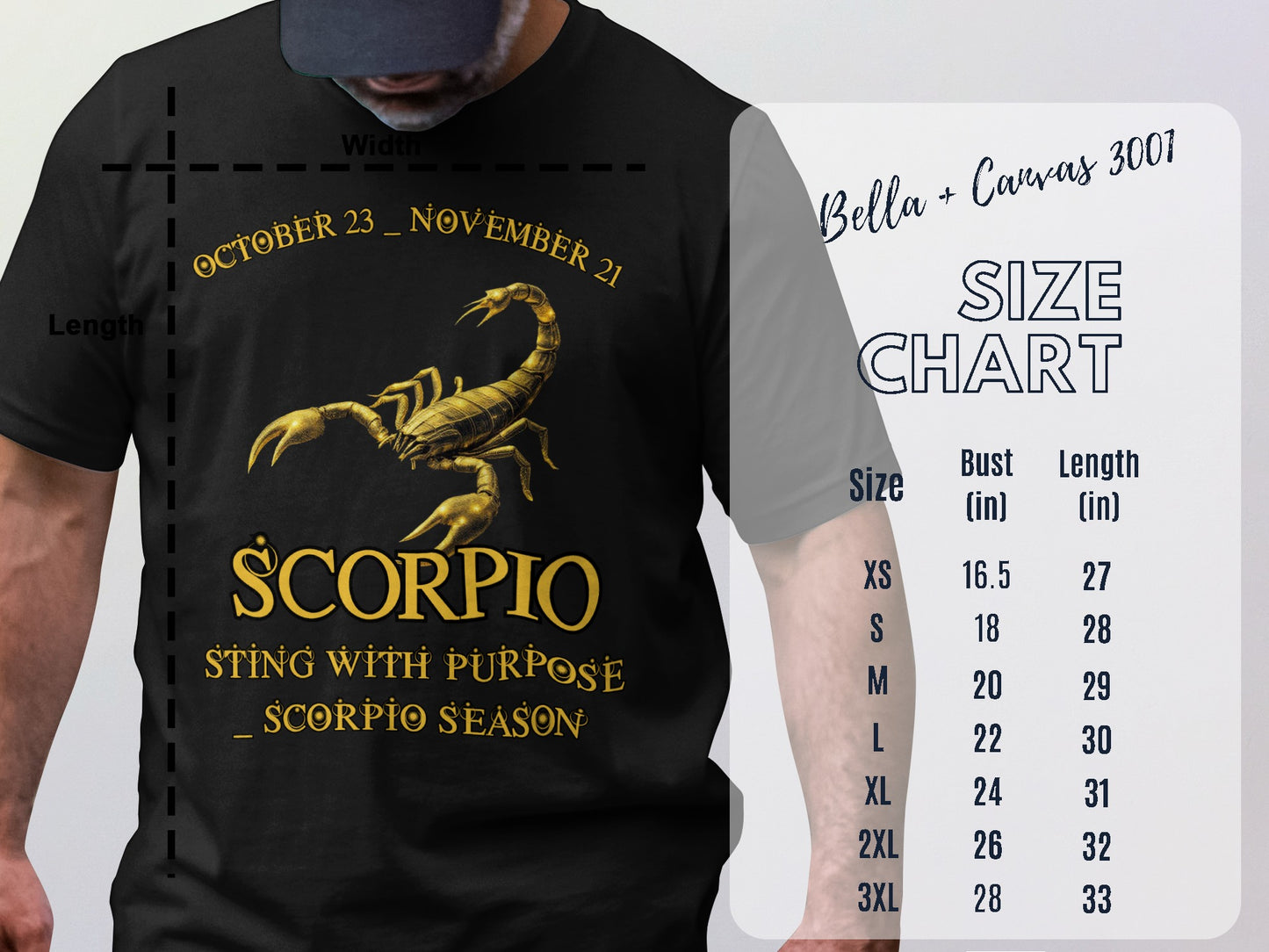 Scorpio Sting With Purpose Scorpio Season T-Shirt