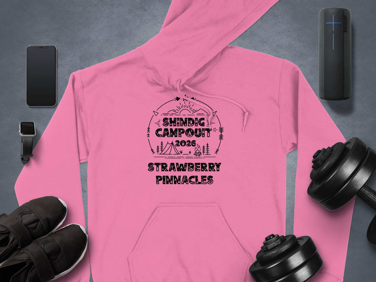 Shindig Campout 2028 Strawberry Pinnacles Hoodie