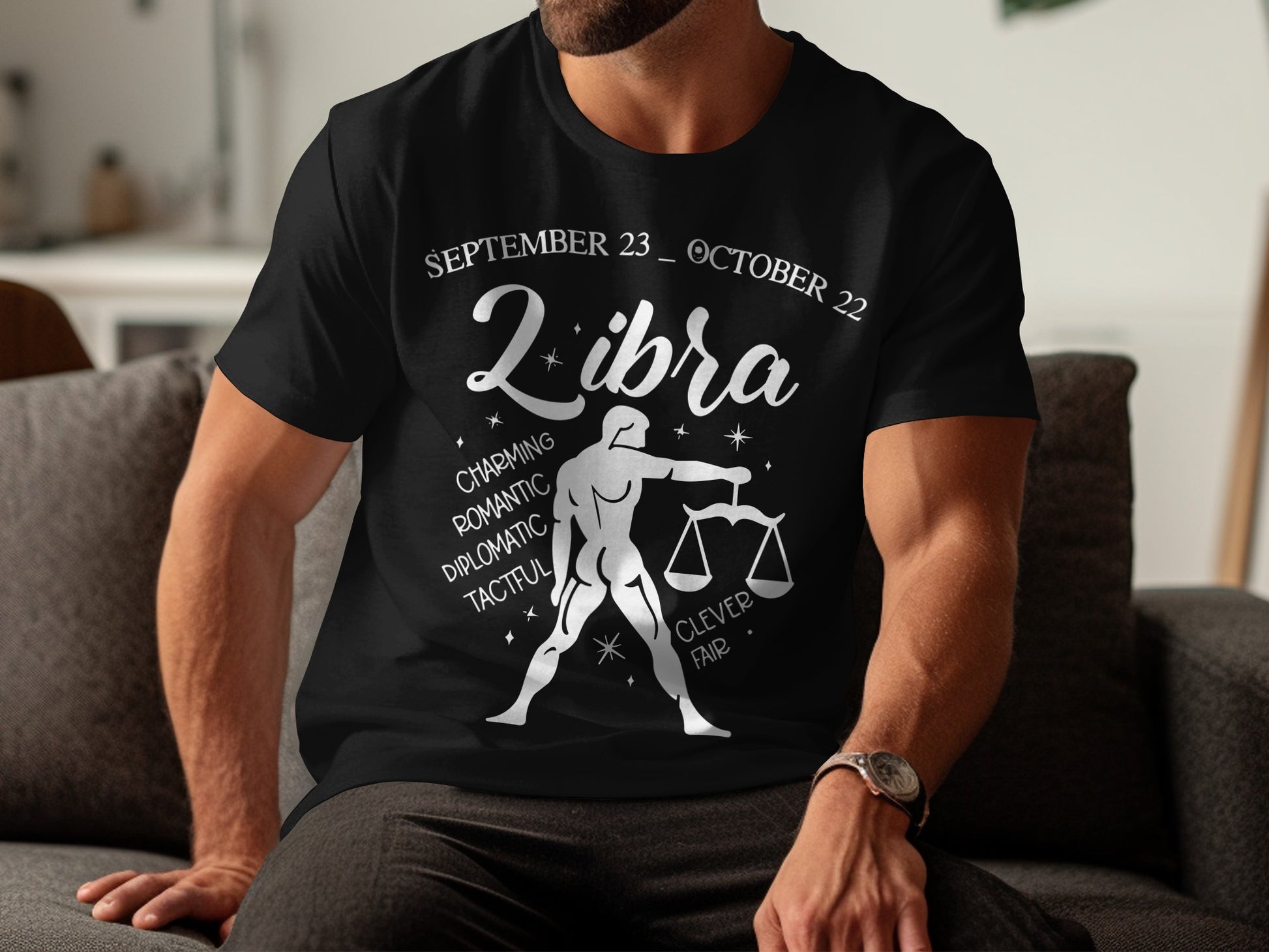 Libra Zodiac Sign T-Shirt September 23 to October 22 Shirt