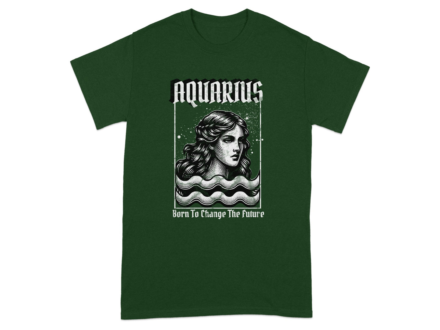 Aquarius Born To Change The Future Dark Green product type