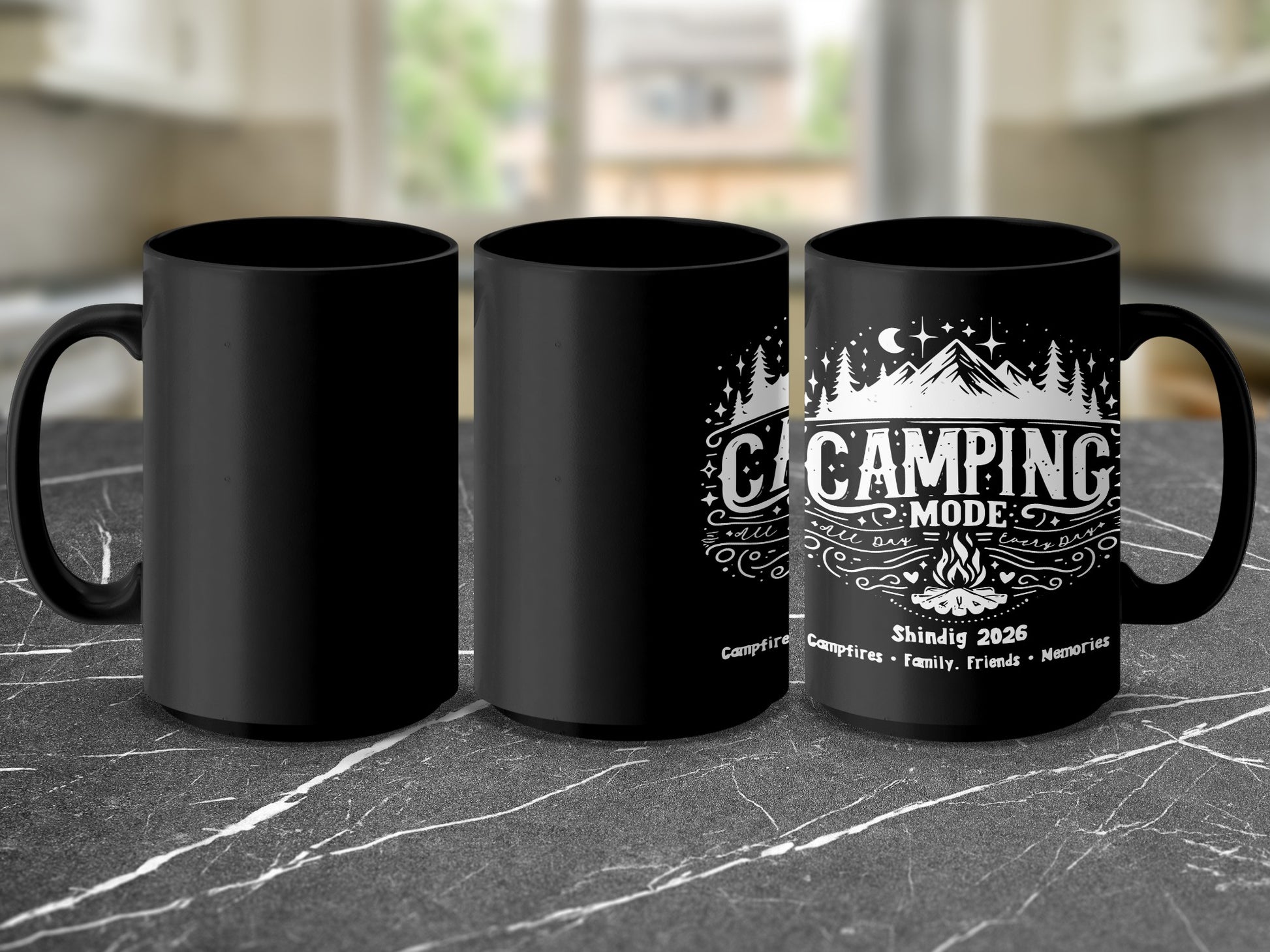 Camping Mode Shindig 2026 Campfire Family Memories Mug