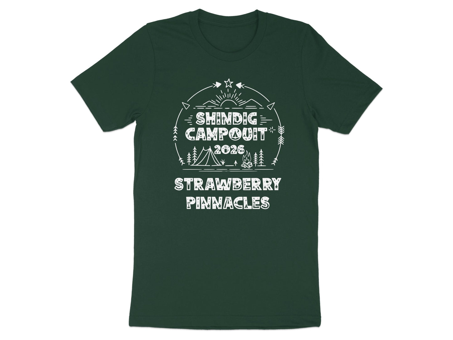 Shindig Campout 2026 Strawberry Pinnacles T-shirt