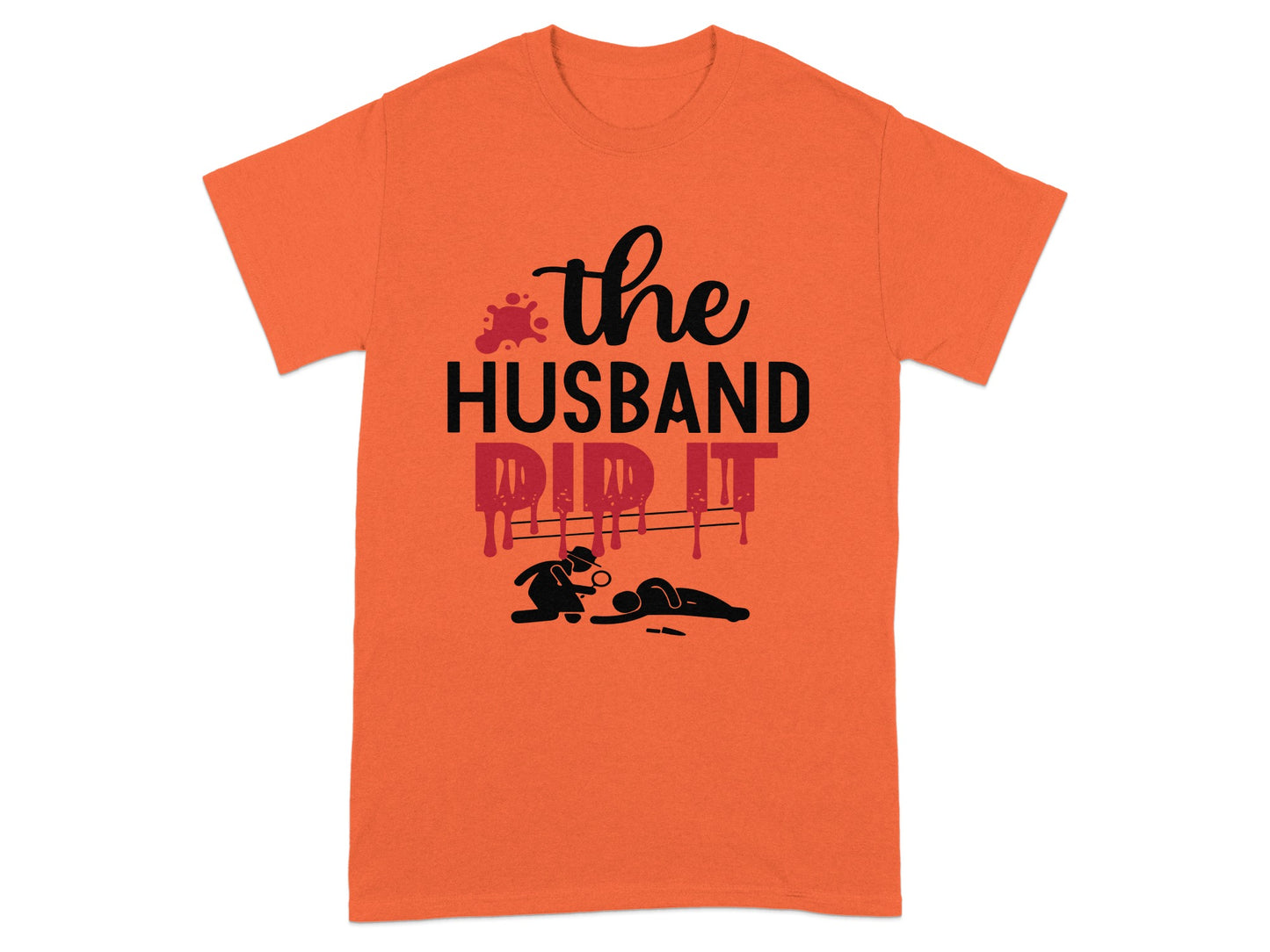 The Husband Did It Graphic Print T-Shirt
