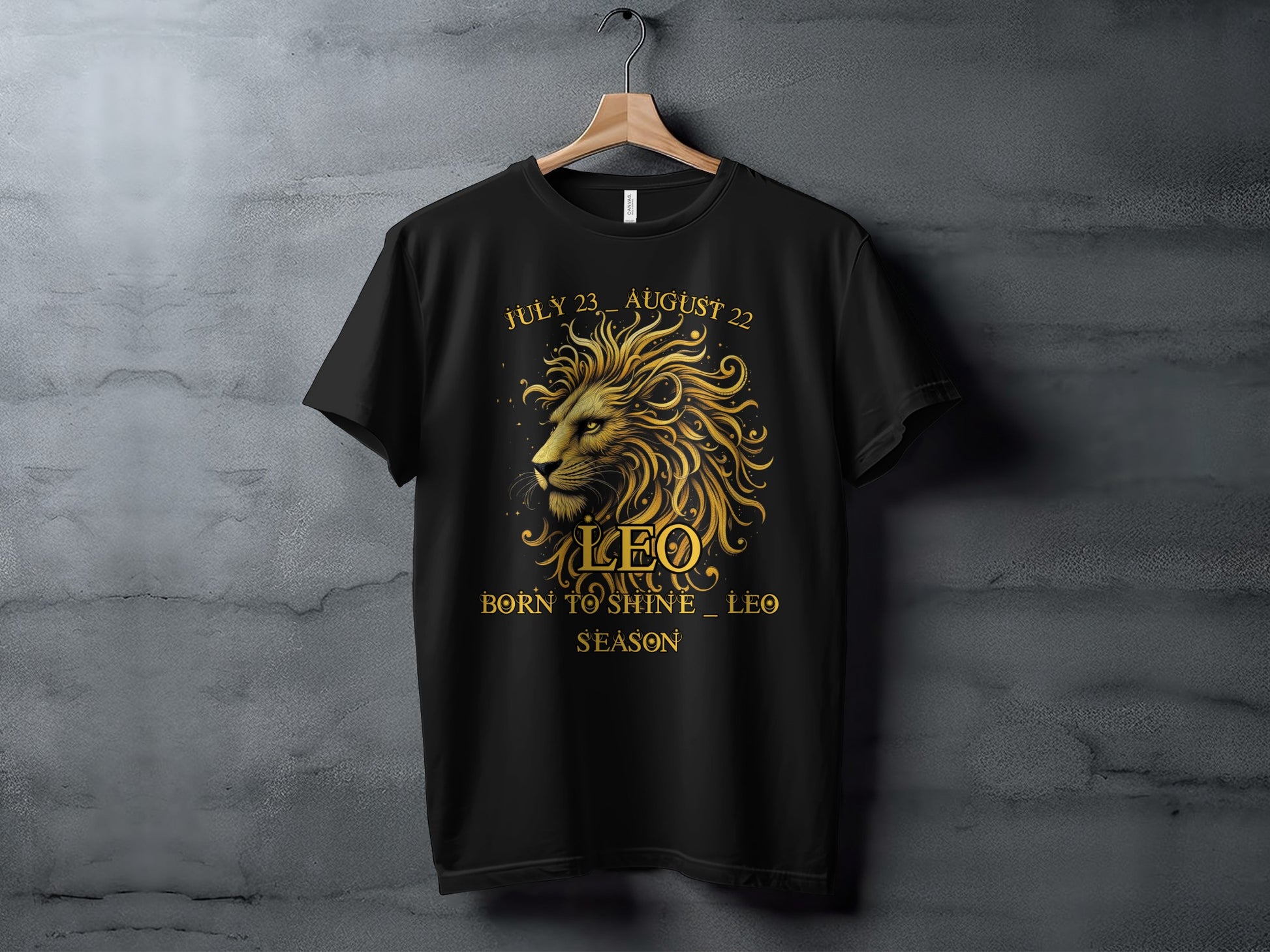 Born to Shine Leo Season Zodiac Sign T-Shirt