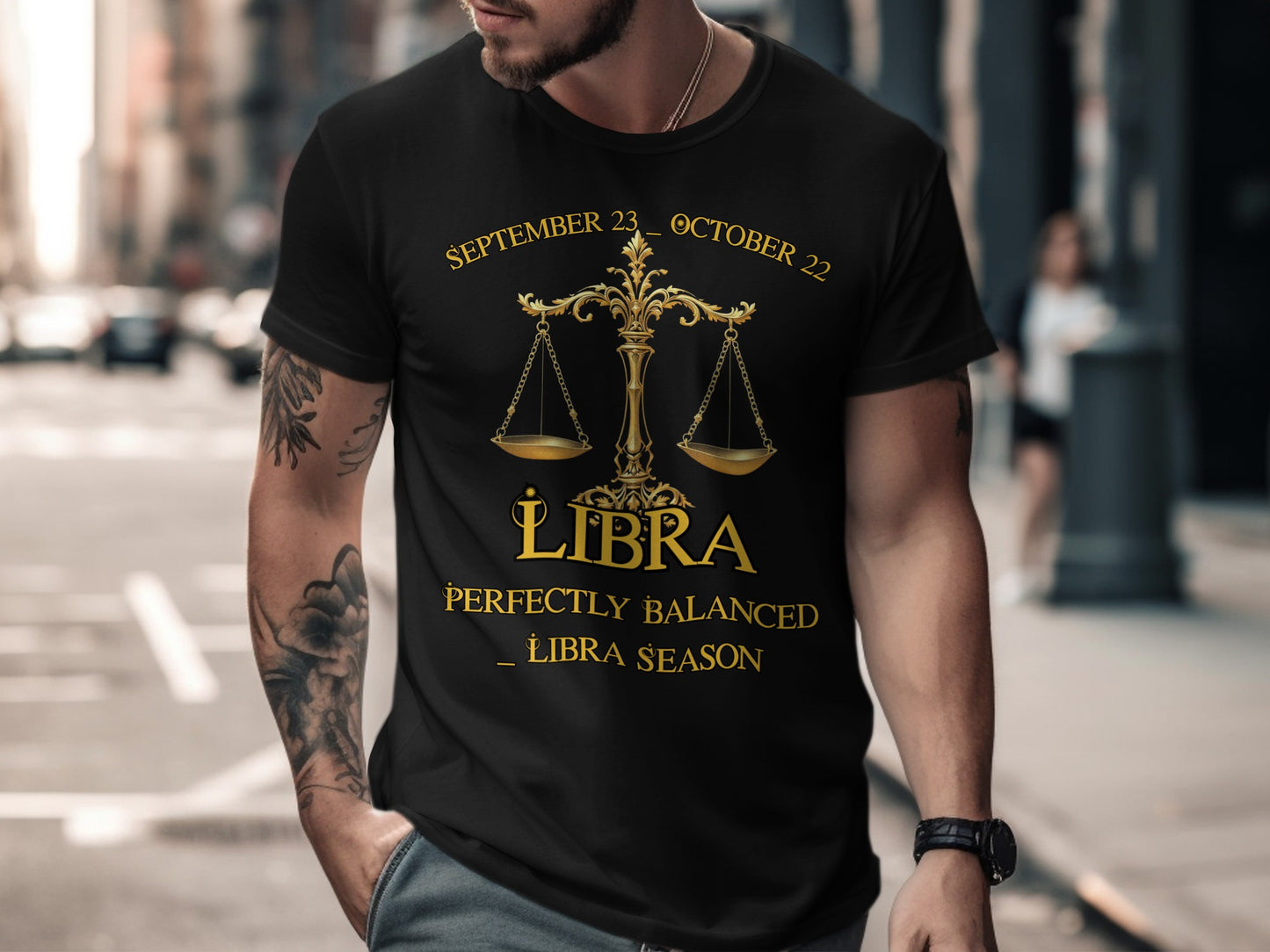 Libra Season Perfectly Balanced Zodiac Sign T-shirt