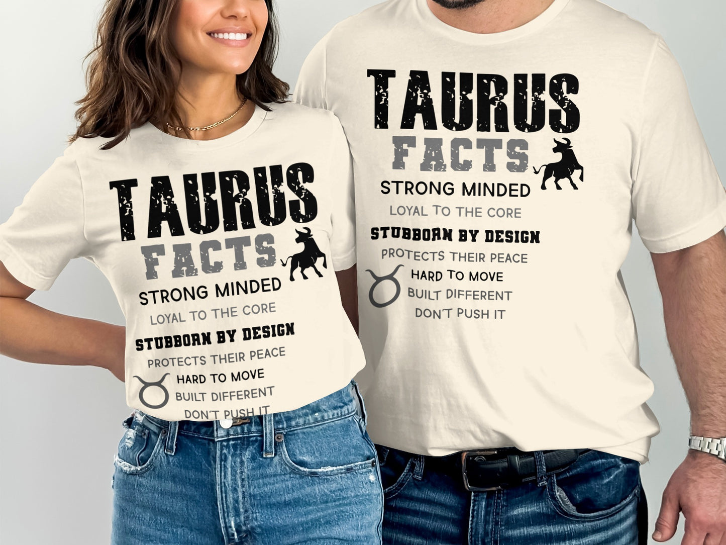 Taurus Facts Strong Minded Stubborn By Design T-Shirt
