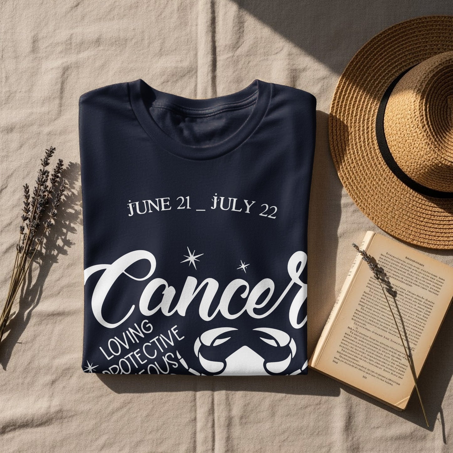 June 21 to July 22 Cancer Zodiac T-Shirt