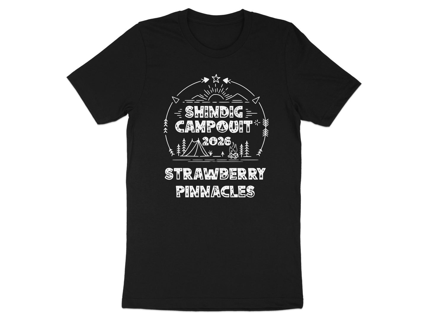 Shindig Campout 2026 Strawberry Pinnacles T-Shirt