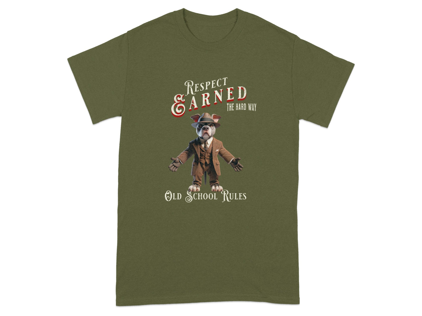 Respect Earned The Hard Way Dog Old School Rules product type