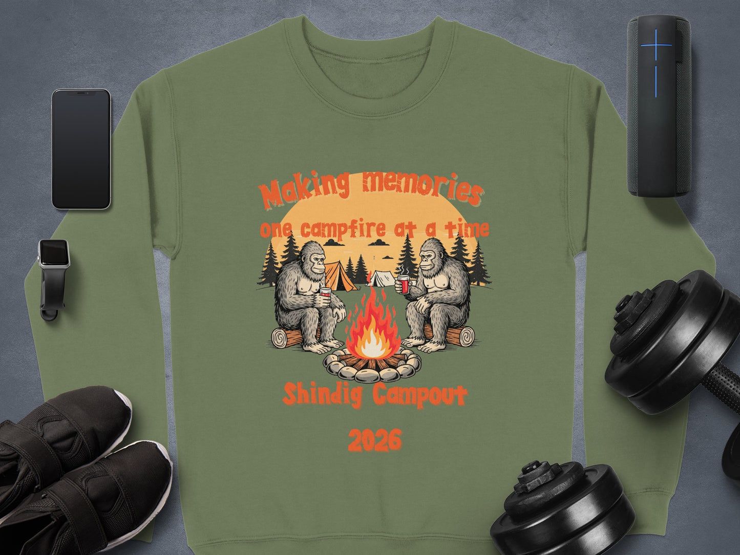 Making Memories One Campfire at a Time Shindig Campout Sweatshirt