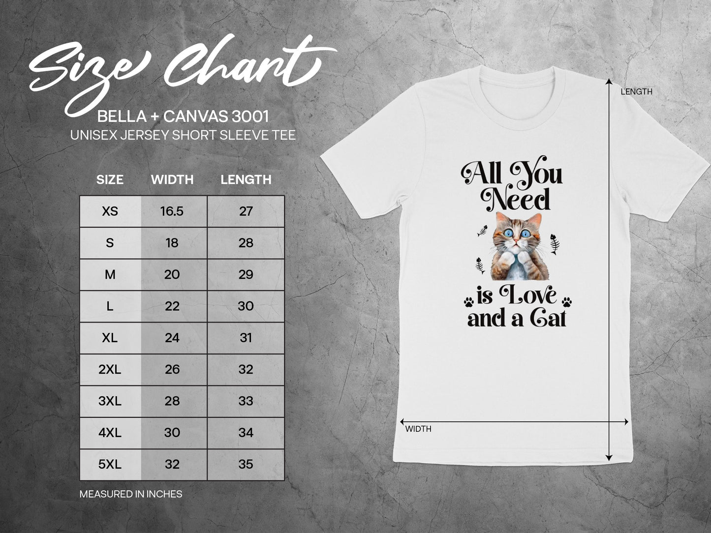 All You Need is Love and a Cat Short Sleeve Tee