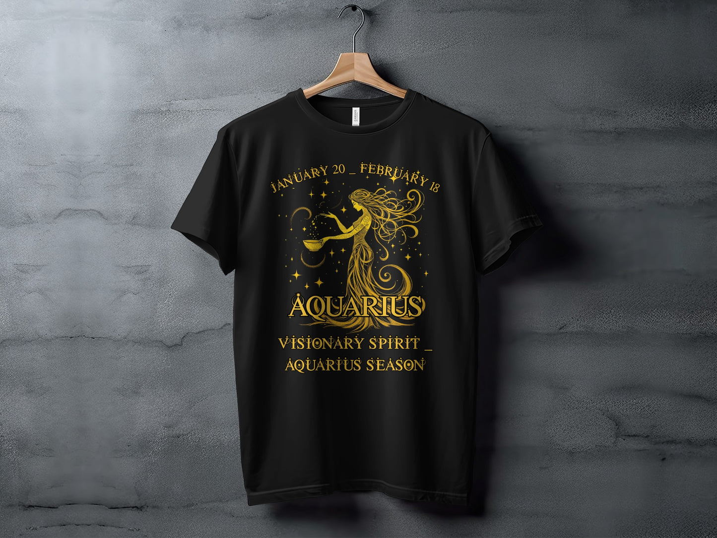 Aquarius Visionary Spirit Season Zodiac T-shirt