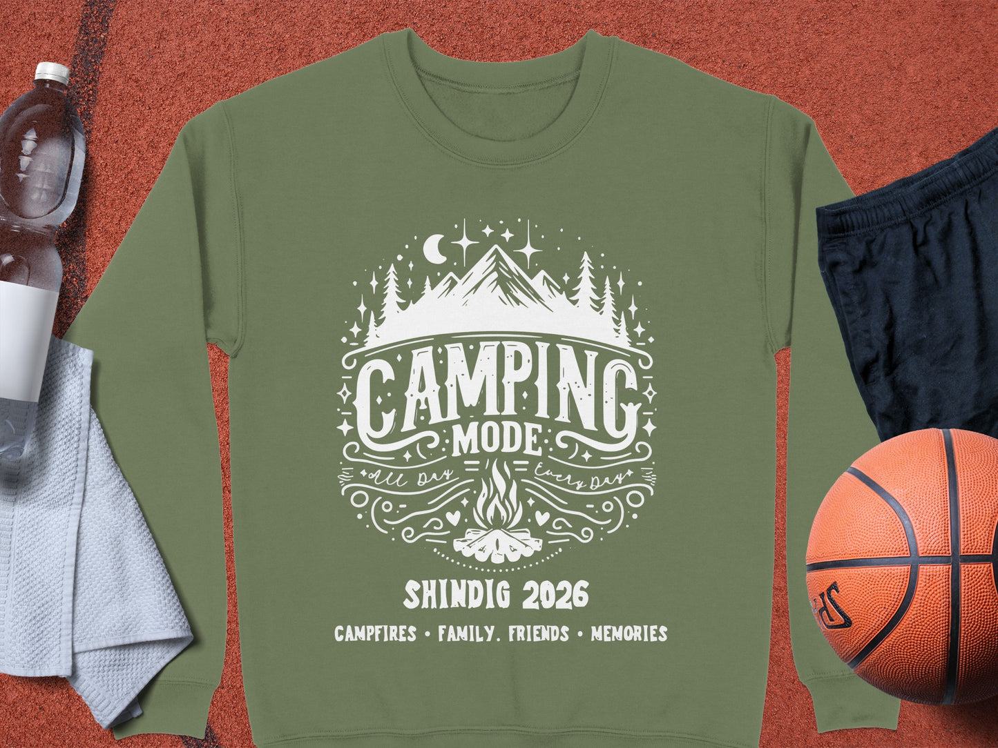 Camping Mode Shindig 2026 Campfires Family Friends Shirt