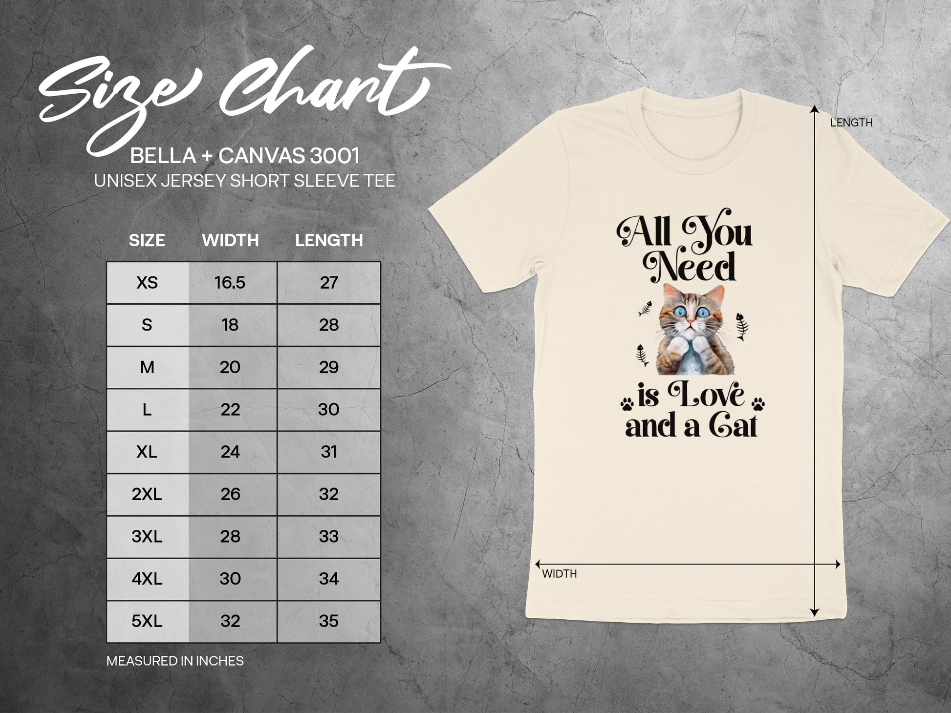 All You Need is Love and a Cat Short Sleeve Tee