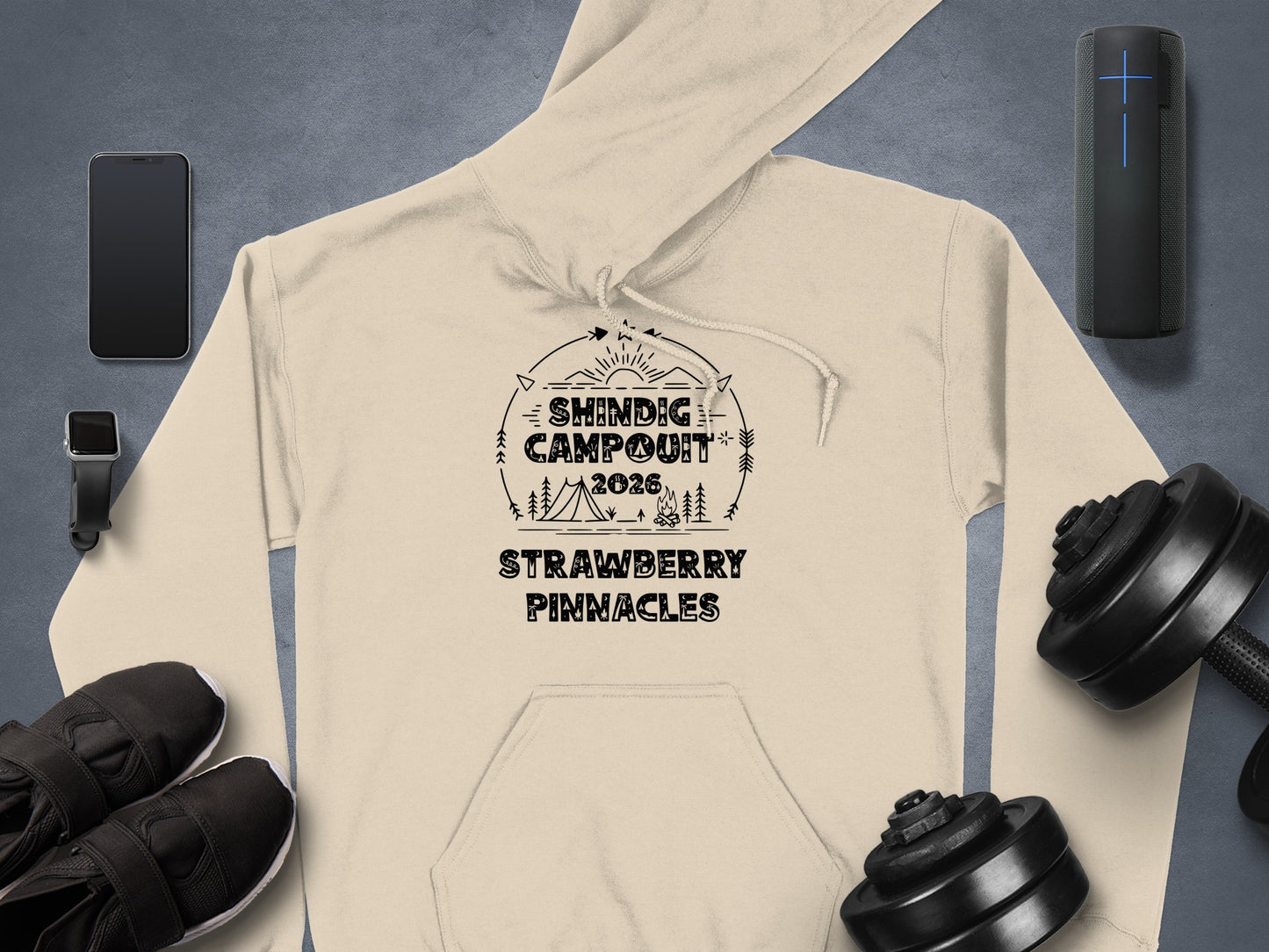 Shindig Campout 2023 Strawberry Pinnacles Hoodie