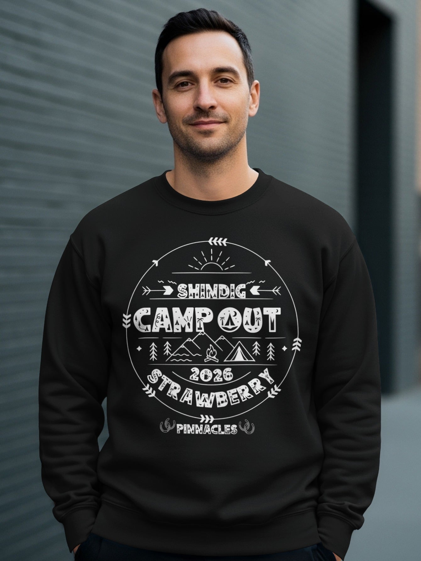 Shindig Camp Out 2026 Strawberry Pinnacles Sweatshirt