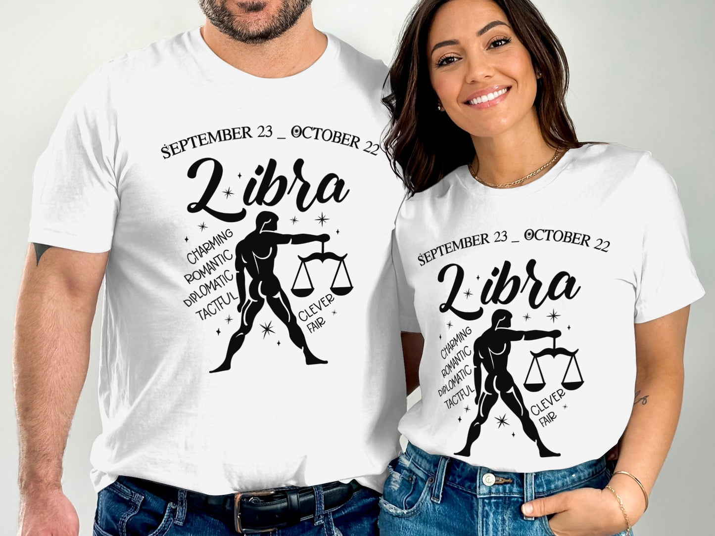 Libra Zodiac Sign Graphic Shirt for Astrology Enthusiasts