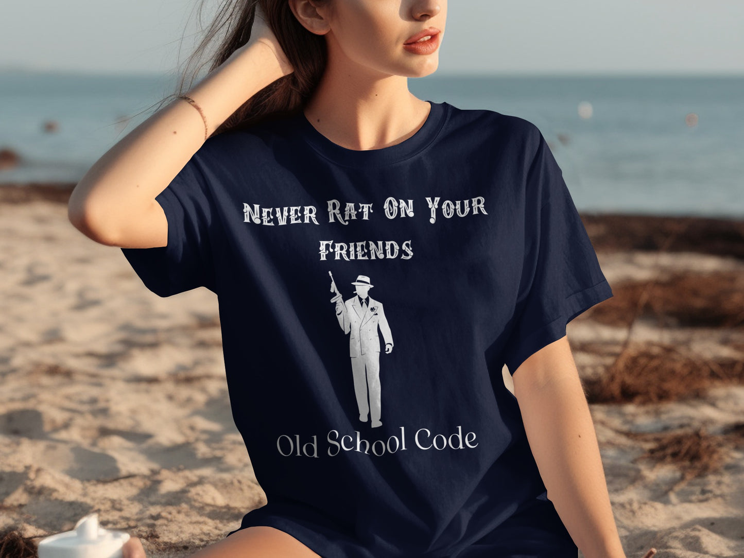 NEVER RAT ON YOUR FRIENDS Old School Code Gangster product type