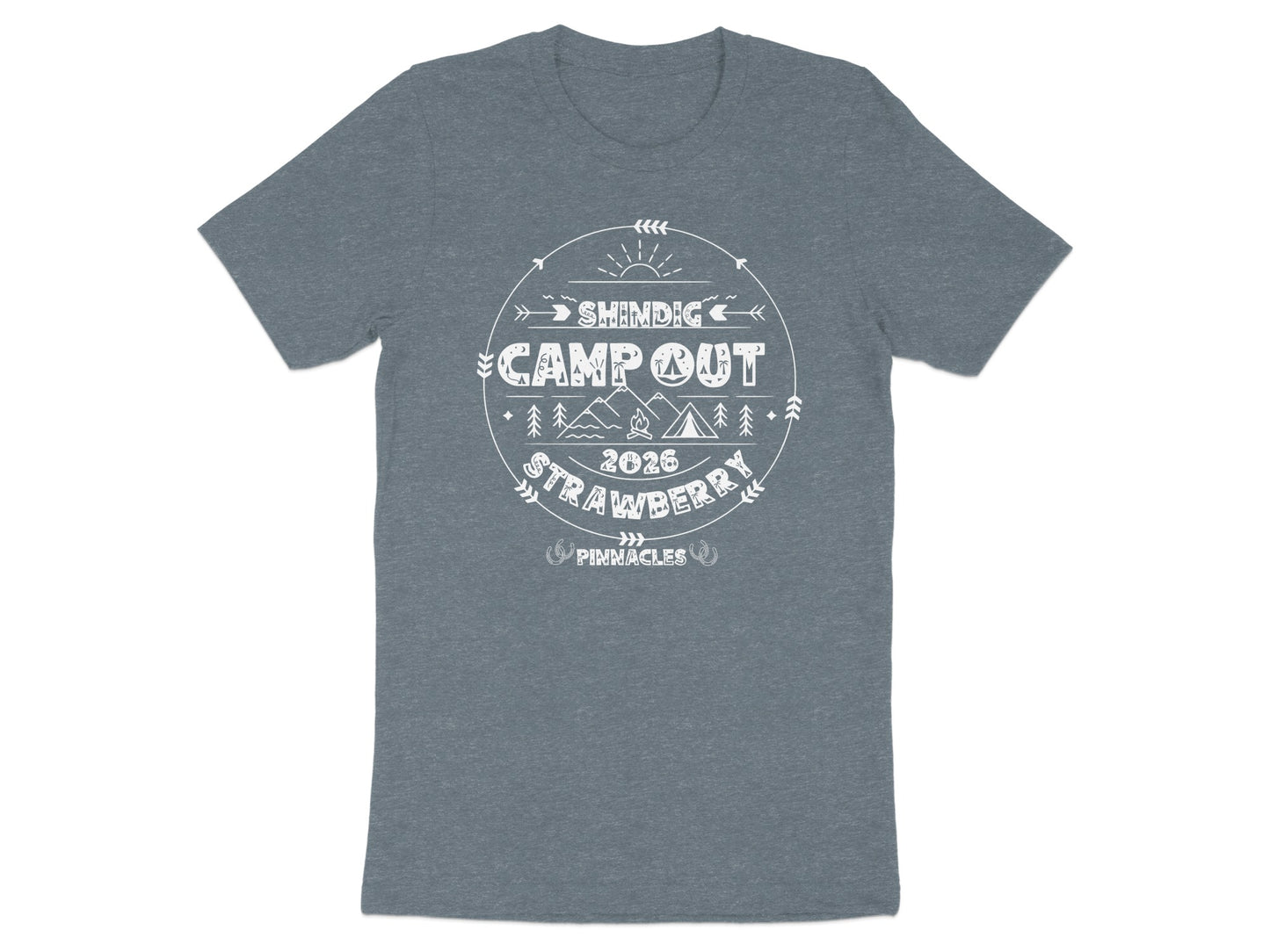 Shindig Campout 2026 Strawberry Pinnacles T-shirt