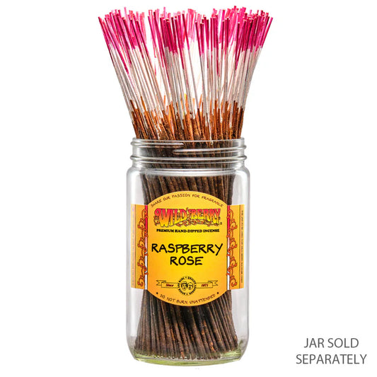 Raspberry Rose Incense 10 Sticks - Floral Fruity Blend | Friendly Finds
