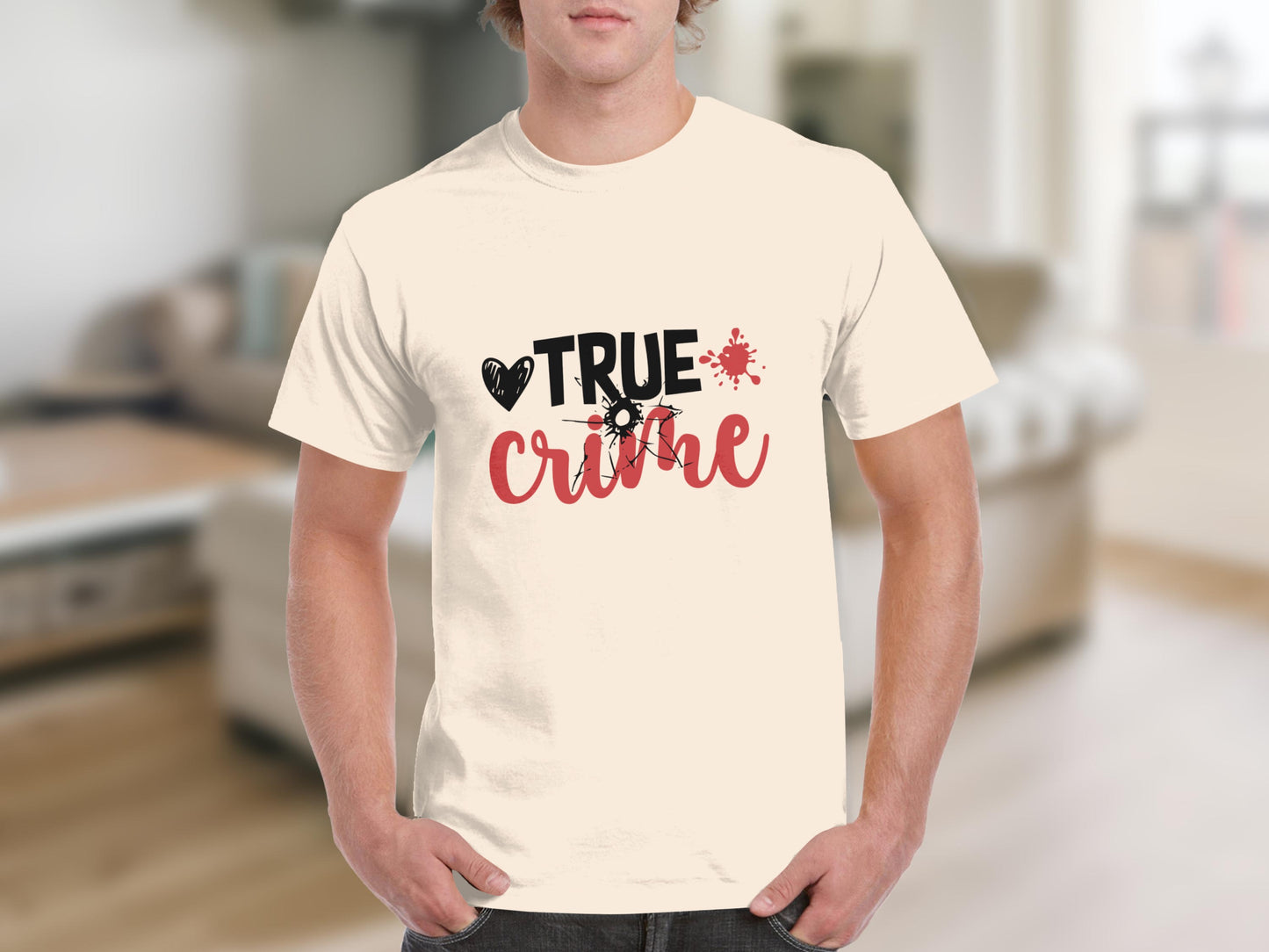 True Crime Bullet Hole Blood Splatter Design TShirt product type