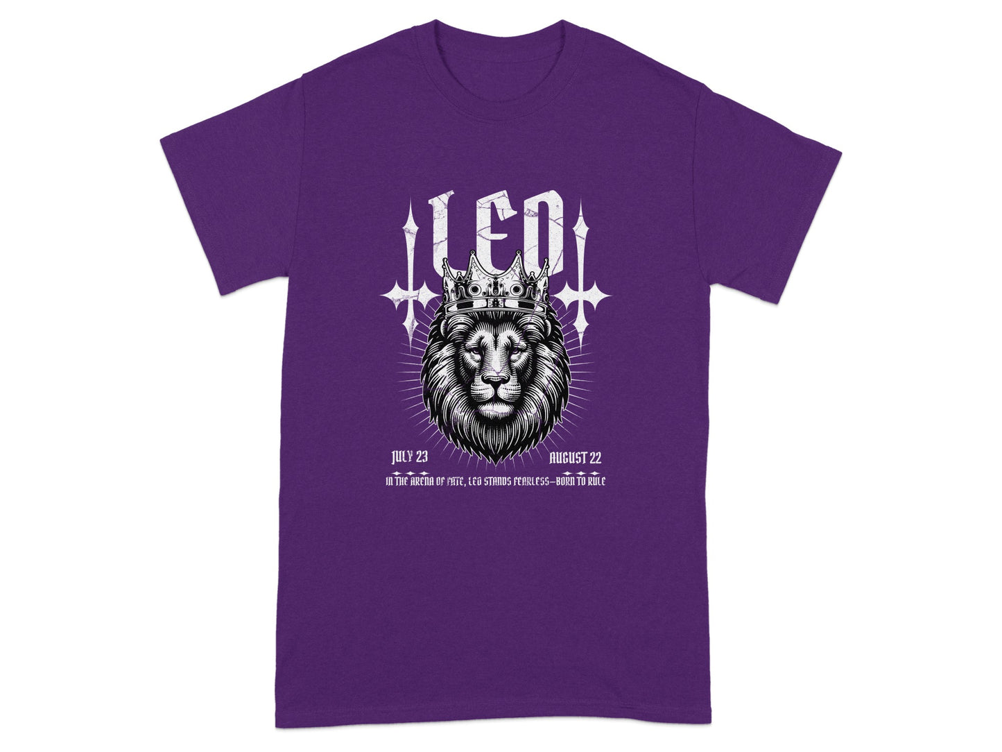 Leo Crowned Lion Born To Rule Astrology Purple product type