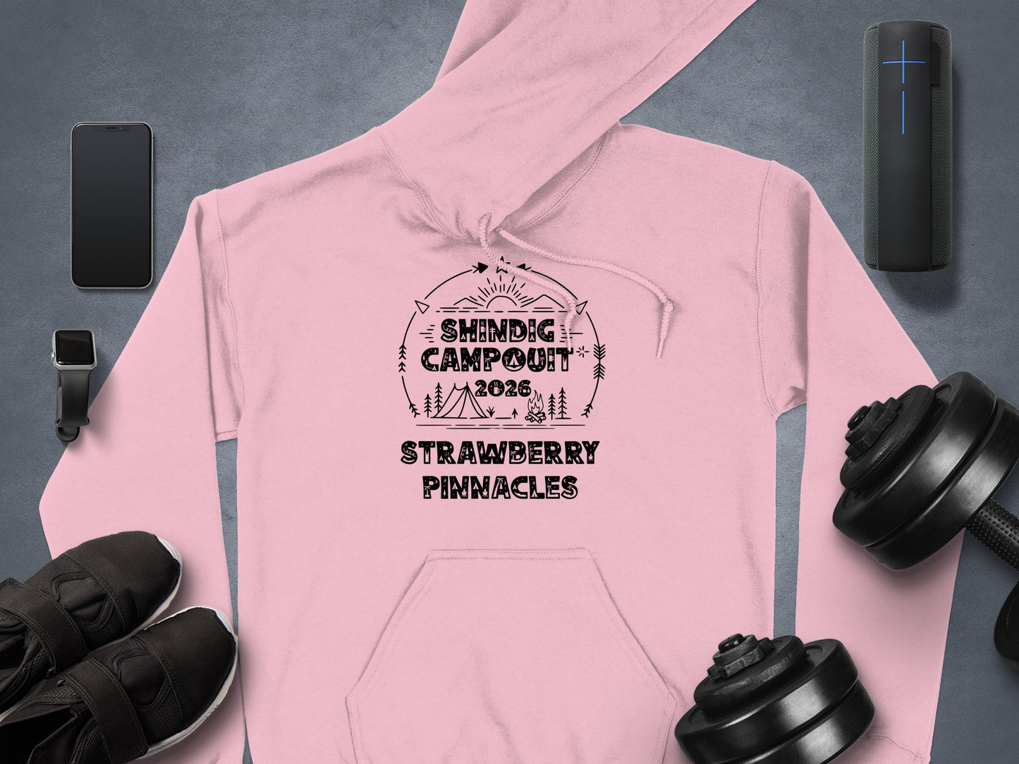 Shindig Campout 2028 Strawberry Pinnacles Hoodie