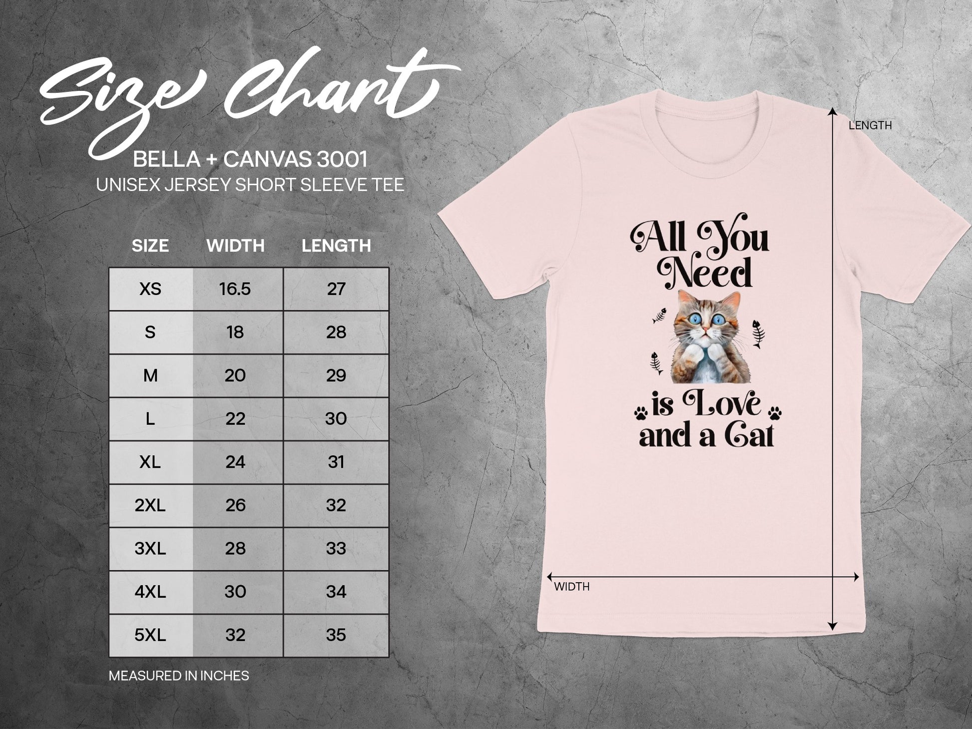 All You Need is Love and a Cat Unisex Jersey Short Sleeve Tee