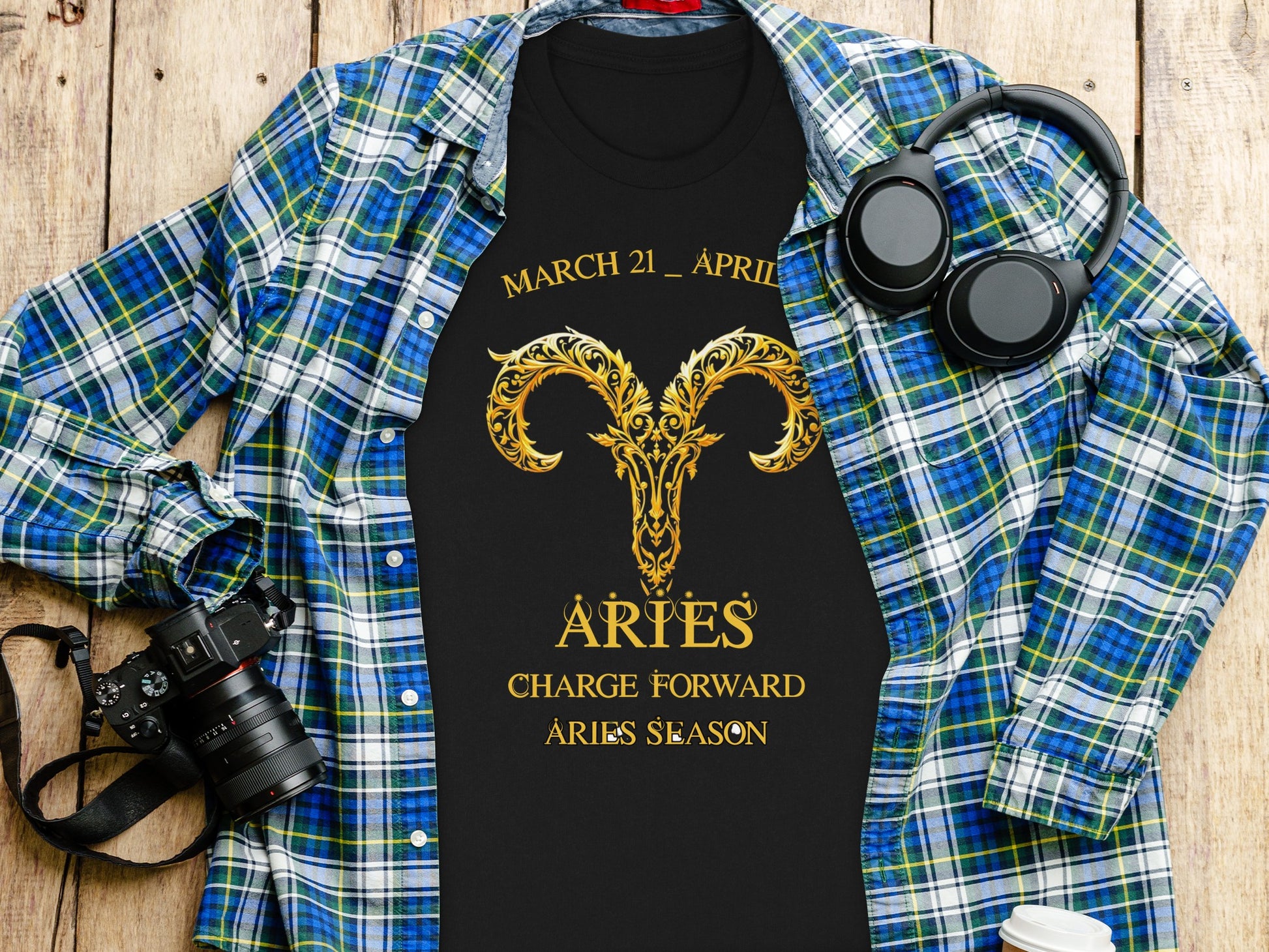 Aries Season Charge Forward Zodiac Sign T-shirt