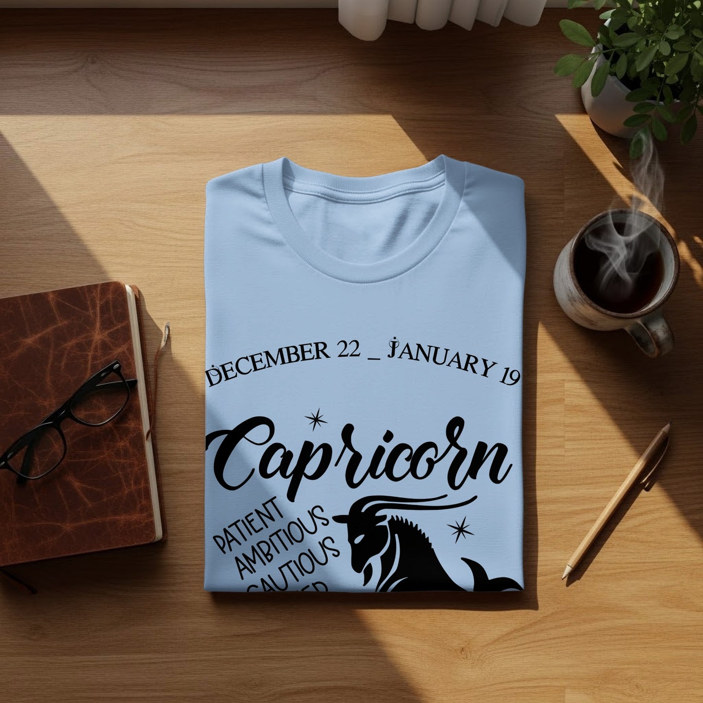 Capricorn Zodiac Sign Graphic Tee Shirt
