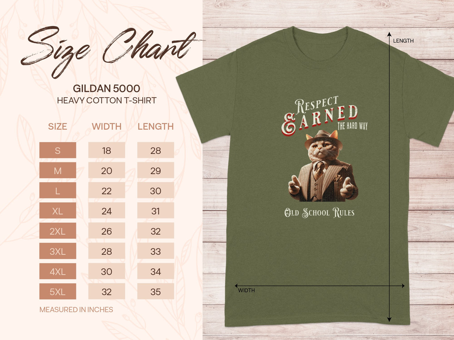 Respect Earned The Hard Way Old School Cat T-shirt product type
Respect Earned, The Hard Way, Old School Rules, Cat T-shirt, Cat Suit, Fedora Cat, Dapper Cat, Vintage Cat, Gentleman Cat, Graphic Tee, Quote Shirt, Motivational Shirt, Animal Lover, Unisex T-shirt, Gildan 5000, Heavy Cotton, Retro Design, Cool Cat, Unique Apparel, Classic Style
