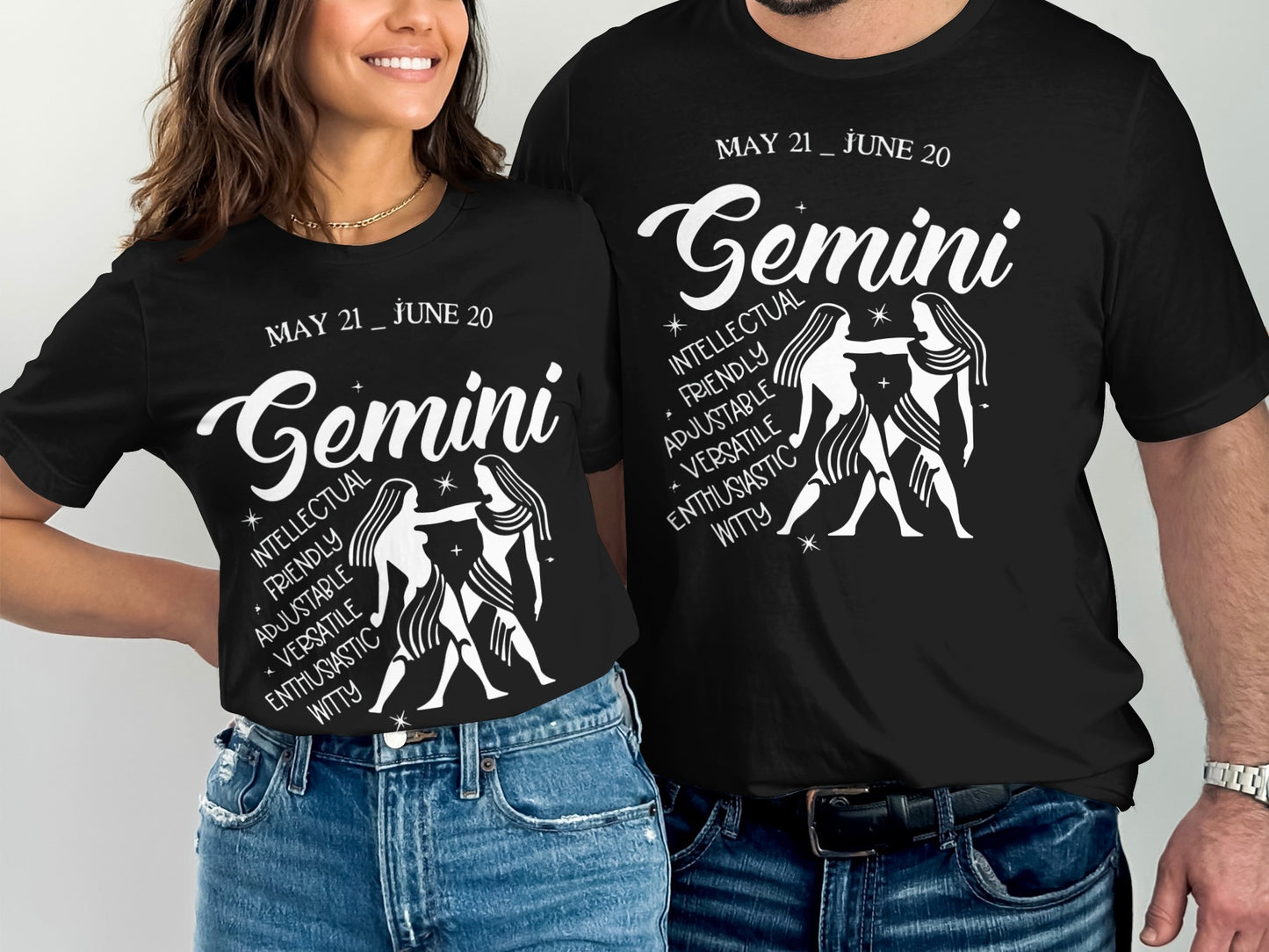Gemini Zodiac Sign May 21 to June 20 T-shirt