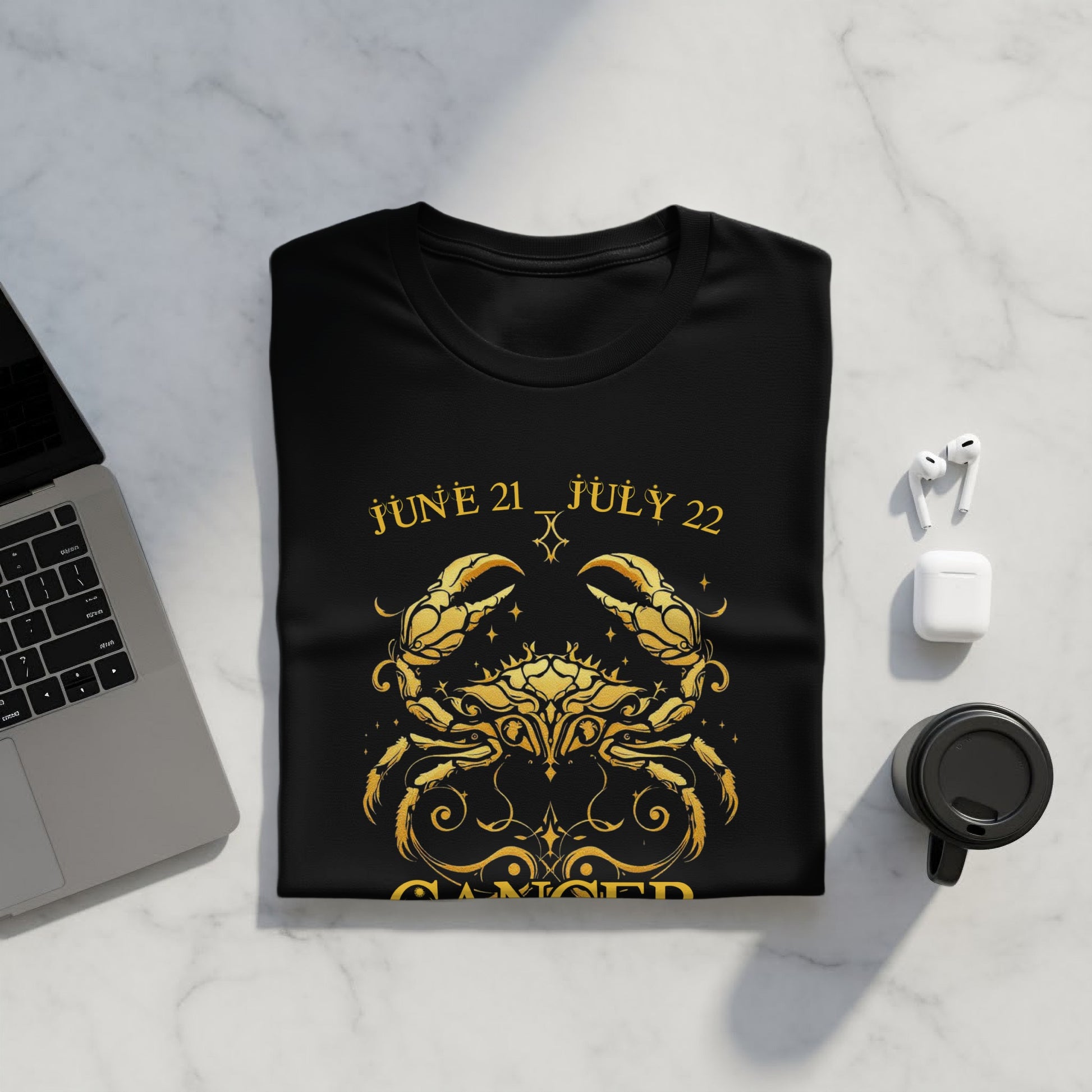 June 21 July 22 Cancer Zodiac Sign T-Shirt