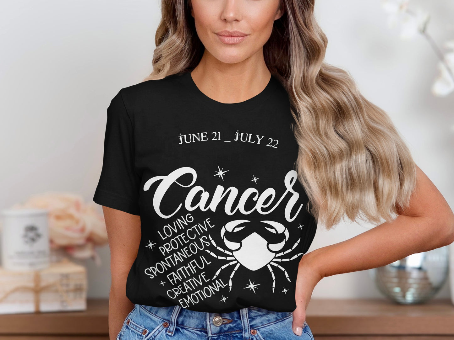 Cancer Zodiac Sign Shirt June 21 July 22 Astrological Tee