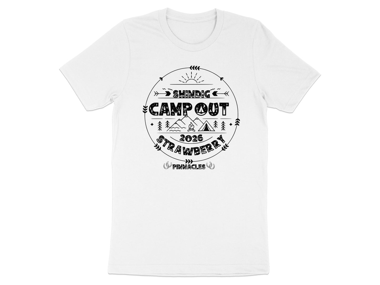 Shindig Camp Out 2026 Strawberry Pinnacles T-shirt