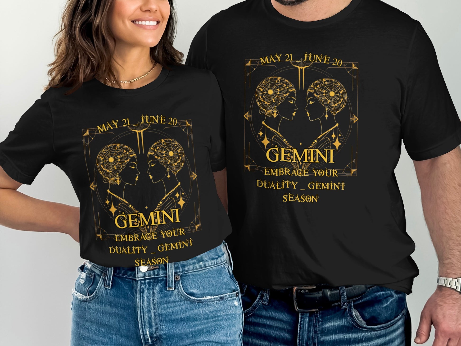 Gemini Season Embrace Your Duality Zodiac T-shirt
