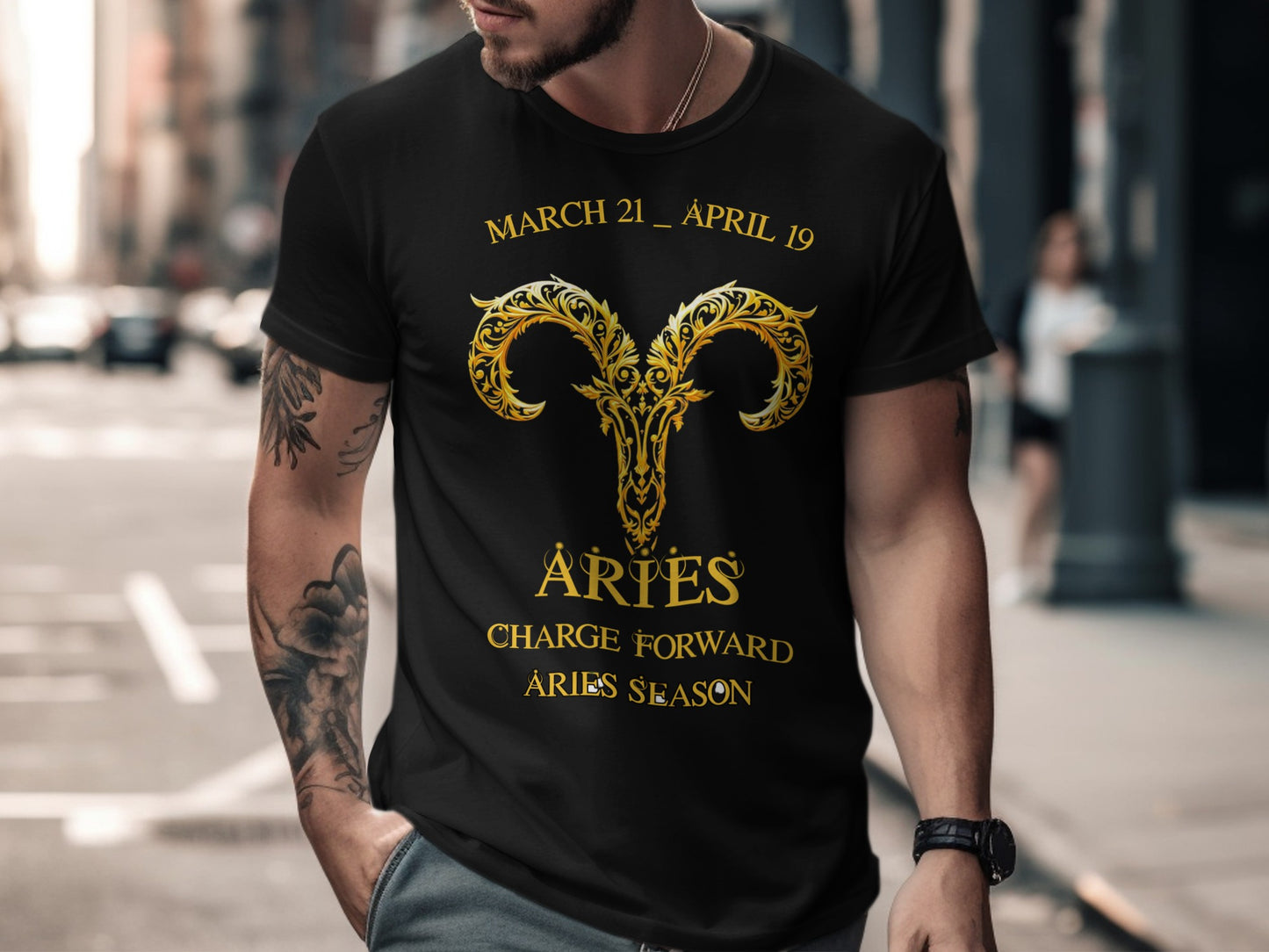 Aries Charge Forward Aries Season Zodiac T-Shirt