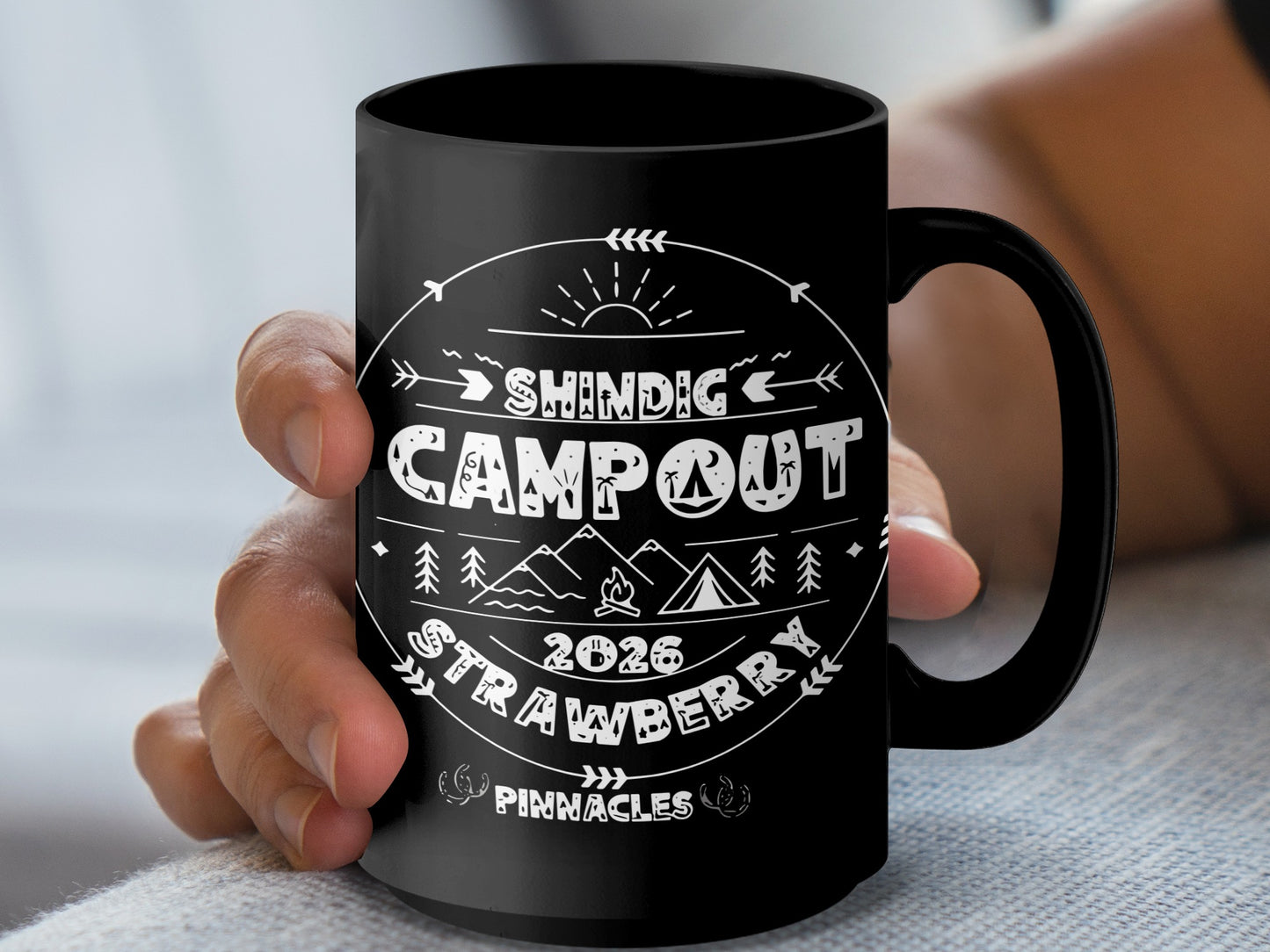 Shindig Campout 2026 Strawberry Pinnacles Mug