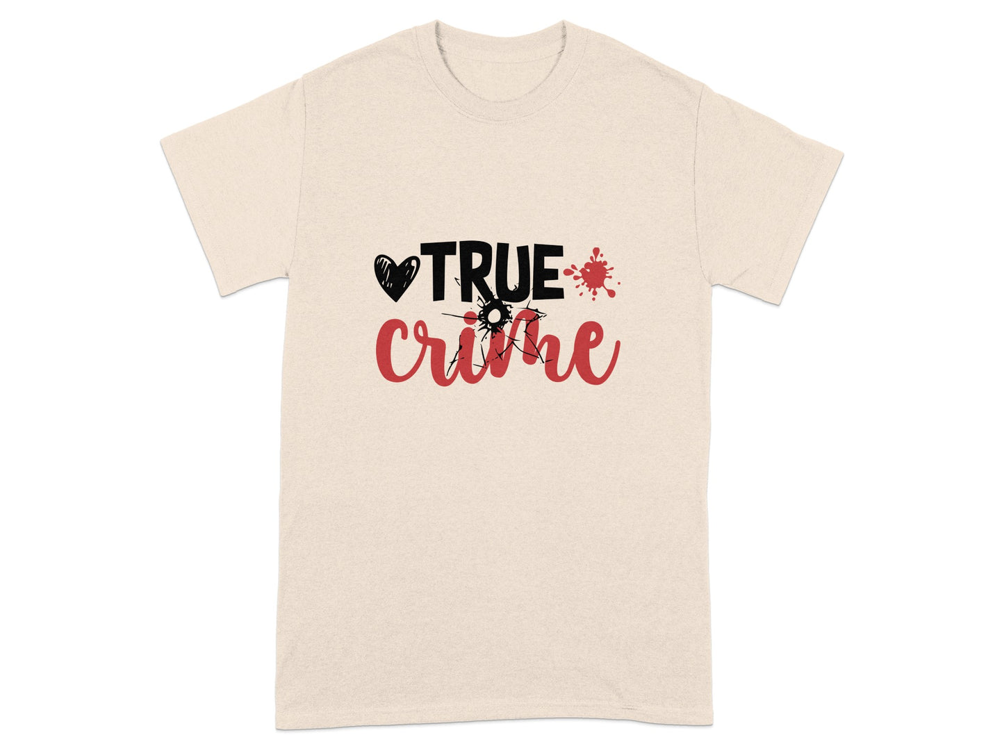 TRUE crime heart bullet hole blood splatter product type
