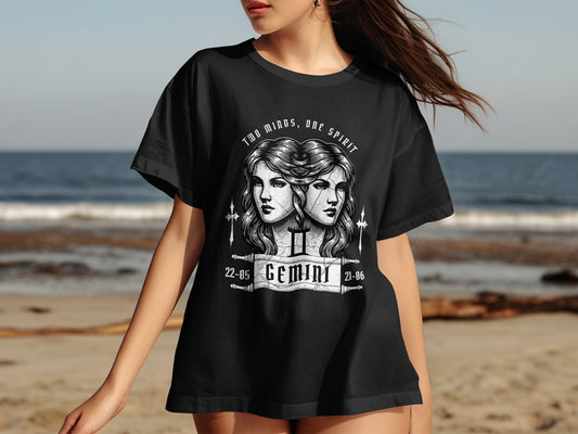 TWO MINDS ONE SPIRIT Gemini Zodiac Black product type