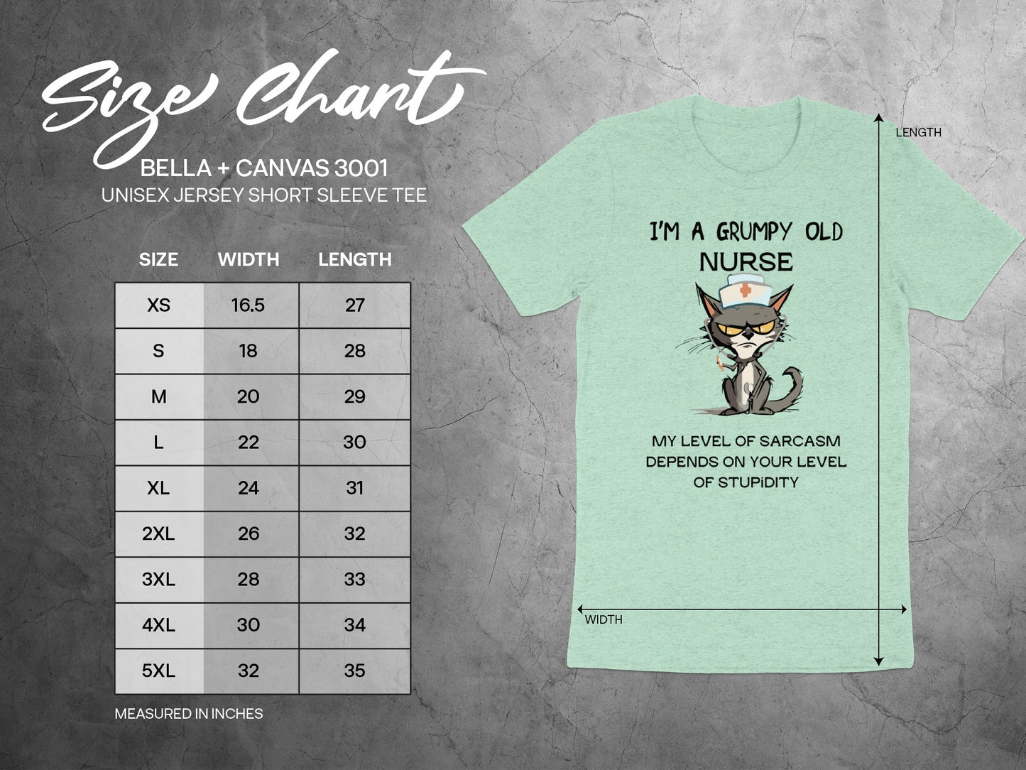 I'm A Grumpy Old Nurse Sarcastic Unisex Jersey Tee